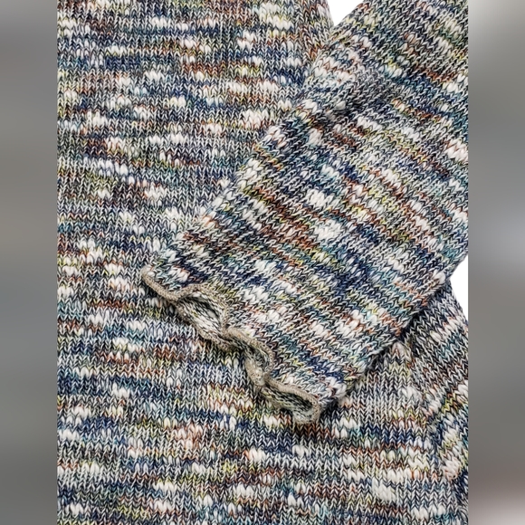 COPY - NWOT Sno Skins Asymmetrical Button Detail Space Dye Tunic Sweater - Picture 6 of 11